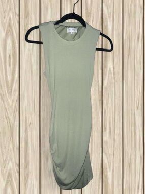 Sleeveless Sage Green Midi Dress by Mable